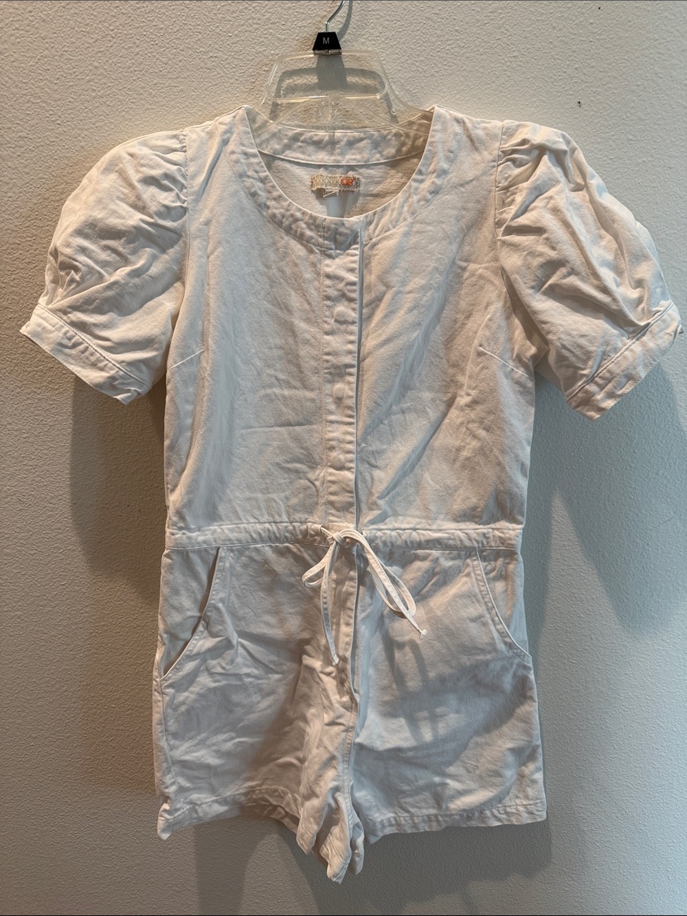 Gianni Bini White Top with Orange Logo Accent